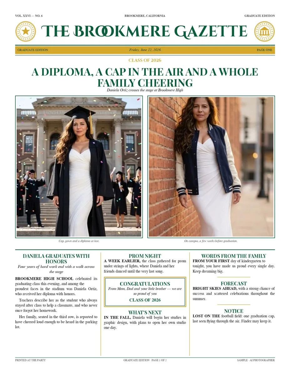 Sample graduate edition newspaper