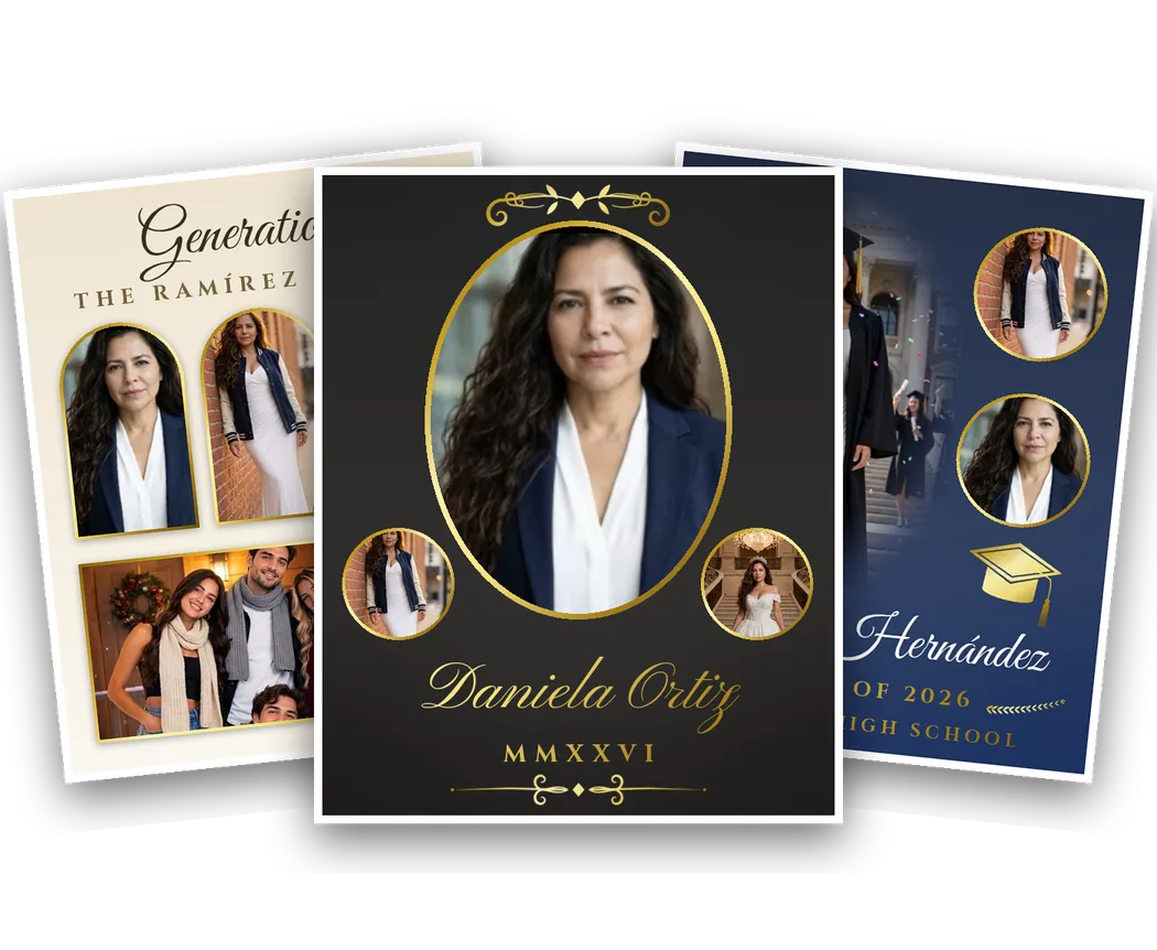 Portrait collage example