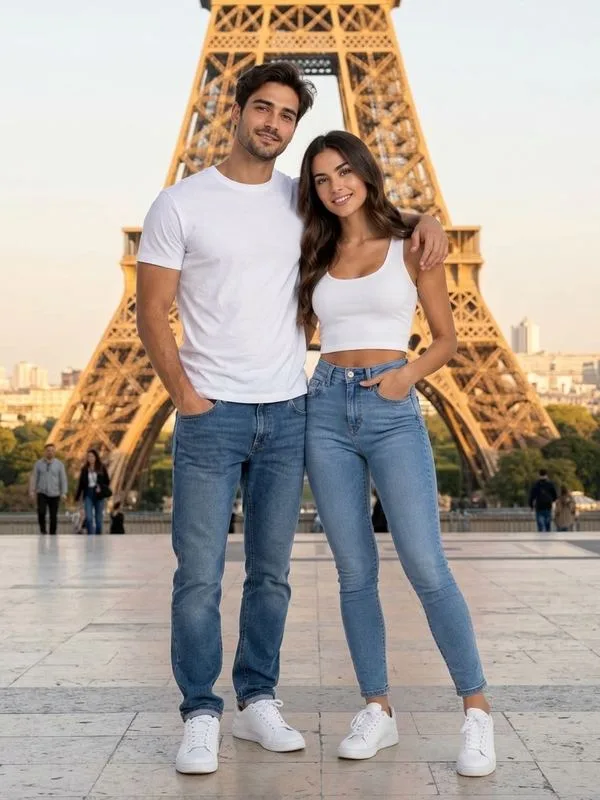 Paris — Eiffel Tower — Couple