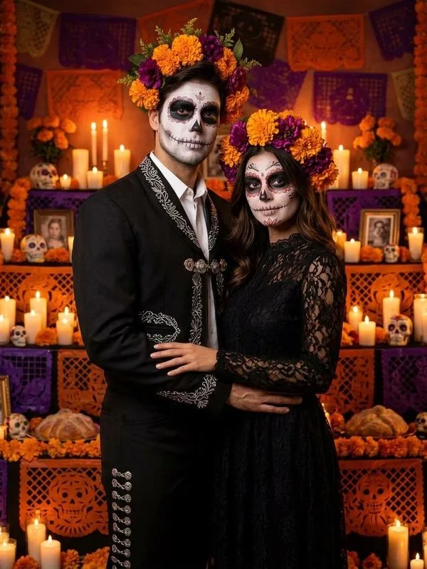 Día de Muertos Catrina — Couple