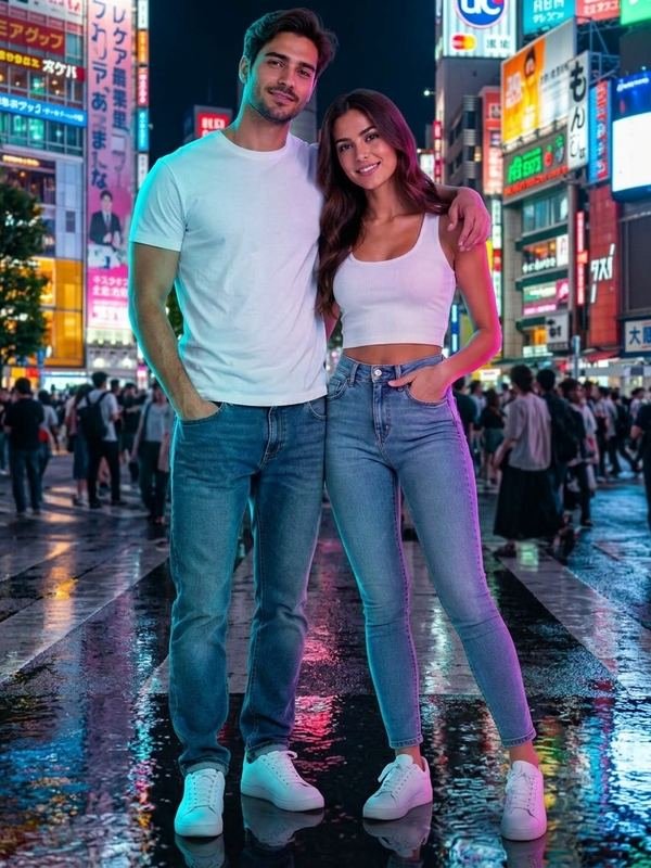 Tokyo — Shibuya Night — Couple